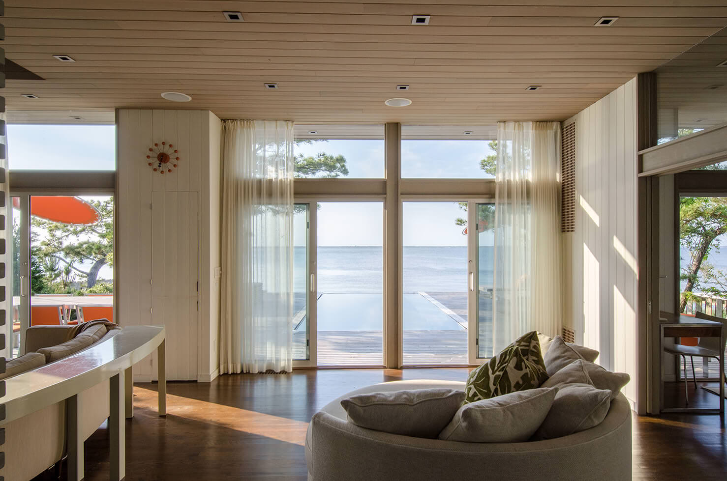 Fire Island Pines Living Room Architecture | Rodman Paul Architects