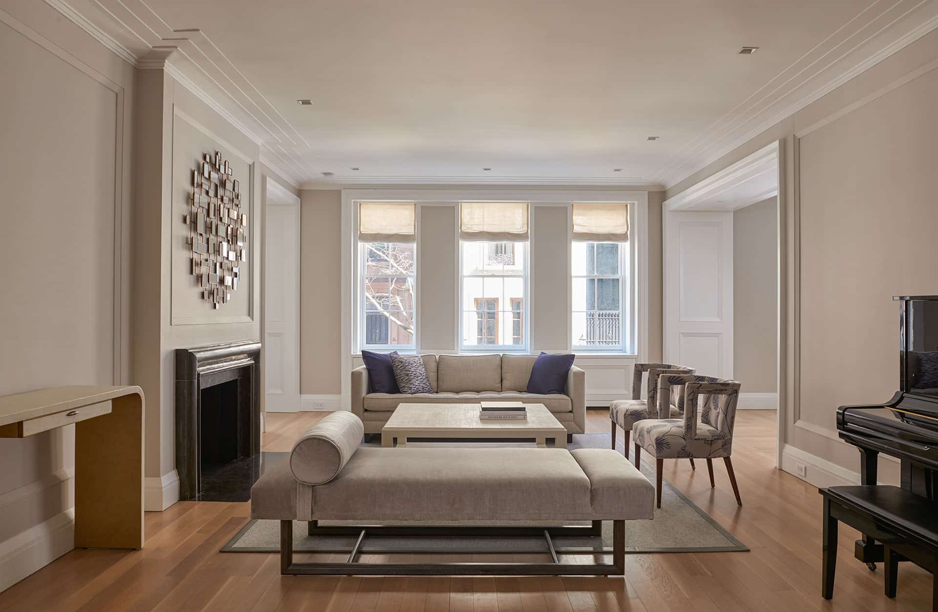 Park Avenue Apartment Living Room Architecture After Renovation | Rodman Paul Architects