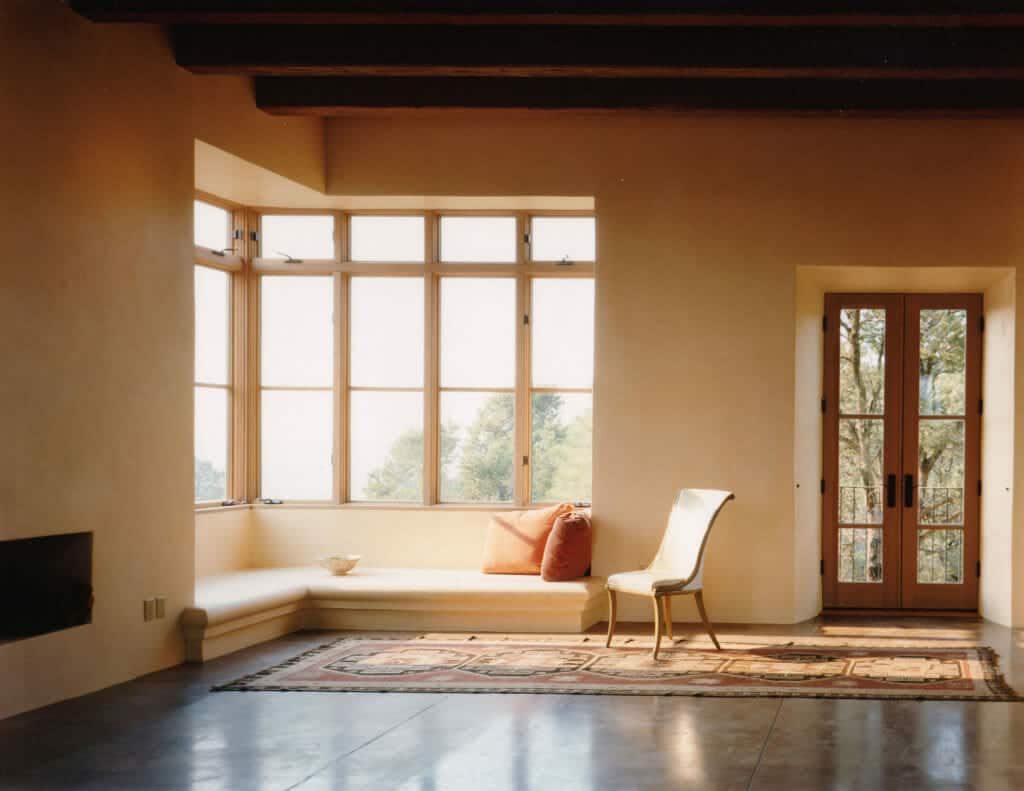 Living room of Santa Fe, New Mexico ranch home | Rodman Paul Architects