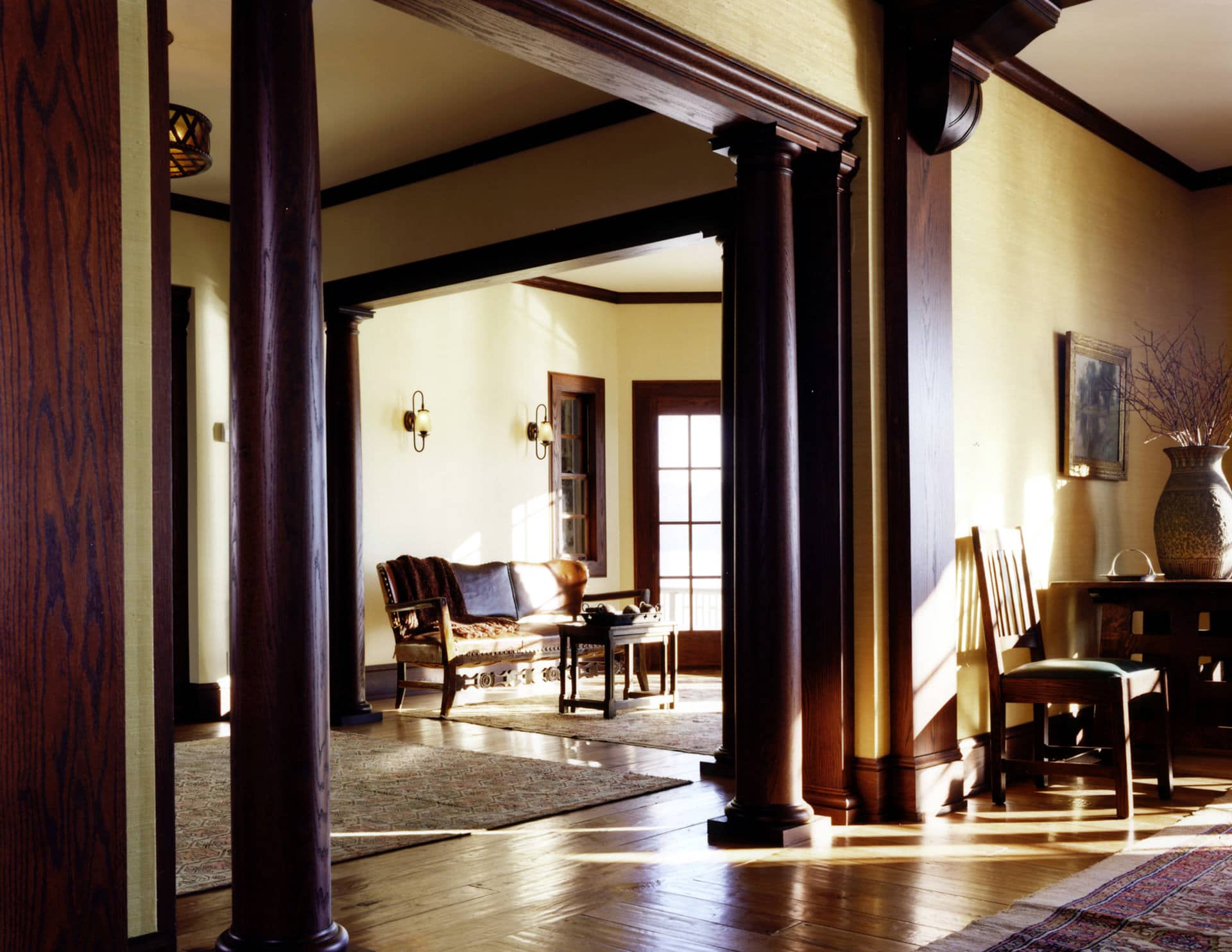 Adirondack Living Room Architecture | Rodman Paul Architects
