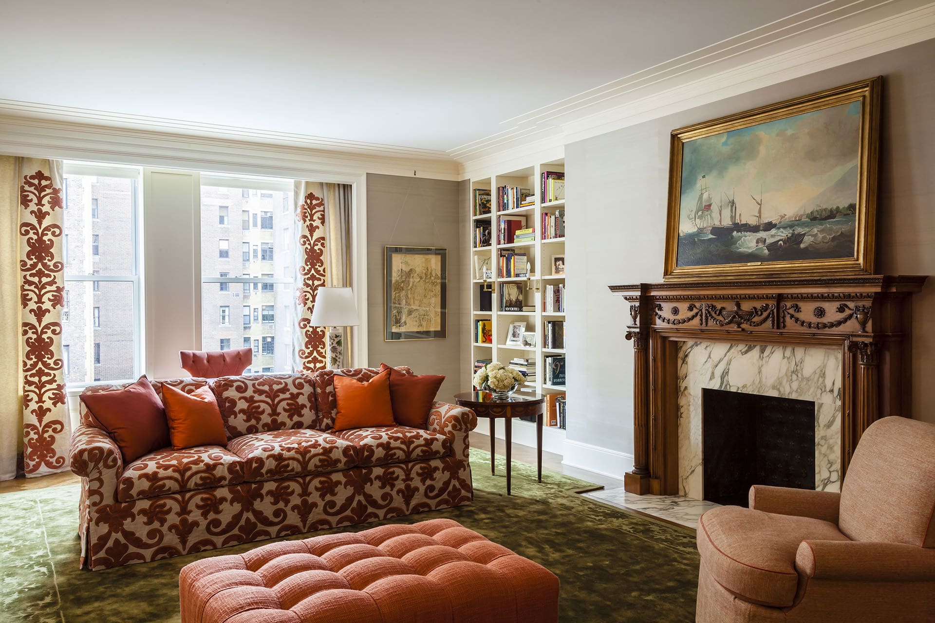 Park Avenue Apartment Formal Living Room After Renovation | Rodman Paul Architects