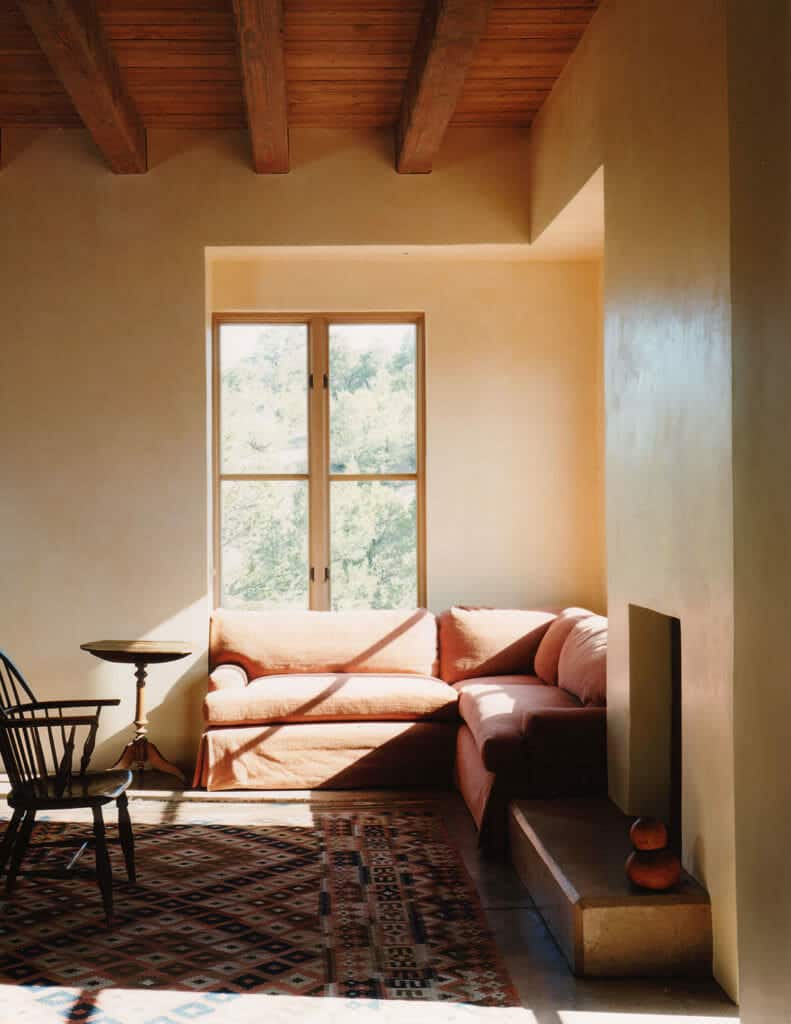 Sitting area of Santa Fe, New Mexico ranch home | Rodman Paul Architects