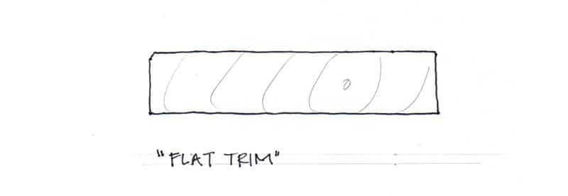 Drawing of flat trim | Rodman Paul Architects